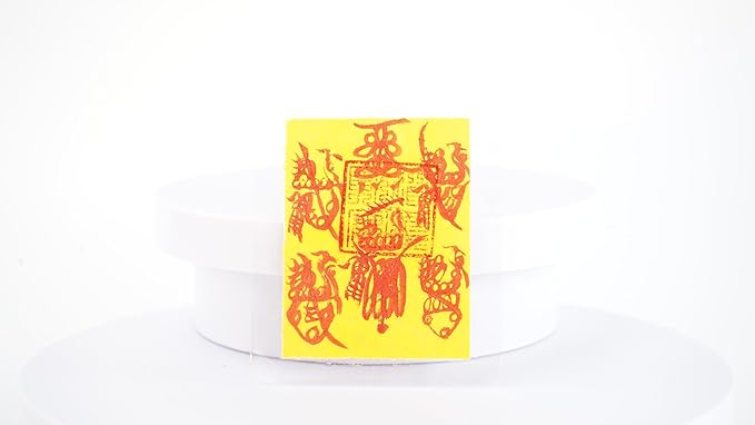 talisman-Five Gods of wealth 1pcs（yellow）-Christmas gift,Luckiness,Luck in making money,Feng Shui,Dr