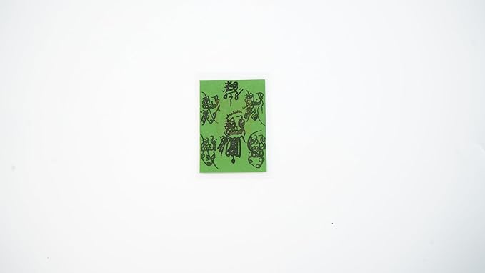 talisman-Five Gods of wealth 1pcs（green)-Christmas gift,Luckiness,Luck in making money,Feng Shui,Dri